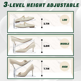 FENRUNXU adjustable-height slot fits trainers, sandals, and heels with care.