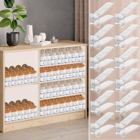 FENRUNXU transparent-shoe-slot-organizer fits any closet decor.