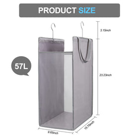 FENTEC hanging laundry hamper with sturdy handles for easy transport around the home