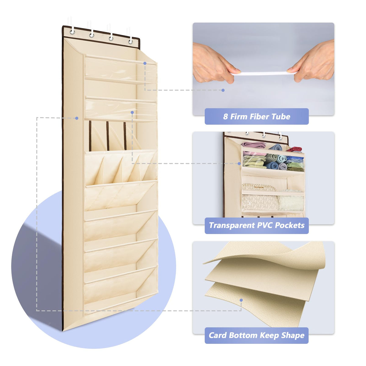 FENTEC sturdy Oxford fabric enhances durability for door storage