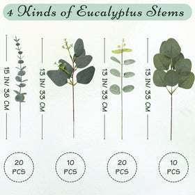 FENYUAN eucalyptus stems 15-inch branch for tall centerpieces.