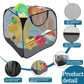 Feoang mesh breathable material dries quickly after pool time.