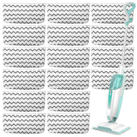 fepoch 16-pack microfiber steam mop pads for Shark S1000, compatible and highly absorbent for quick cleaning.
