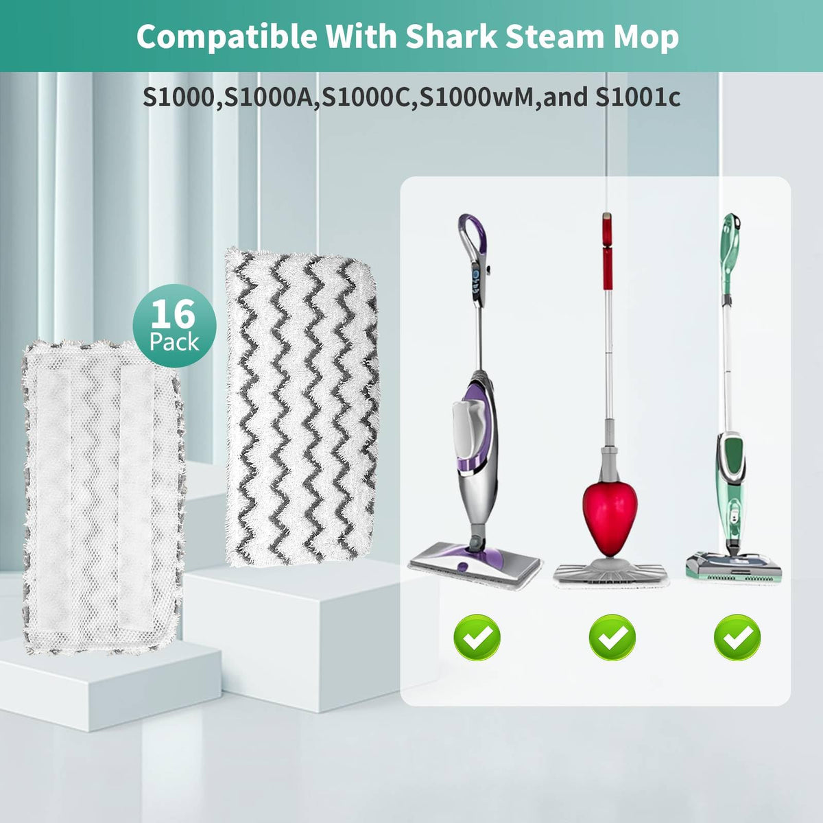 fepoch three-layer design microfiber pad delivers efficient steam release and fast drying.