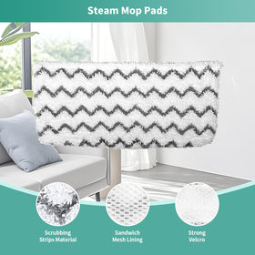 fepoch washable steam mop pads reusable, maintains absorbency after many washes.