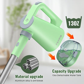 FEPPO 370 ml water tank supports up to 25 minutes of steam.