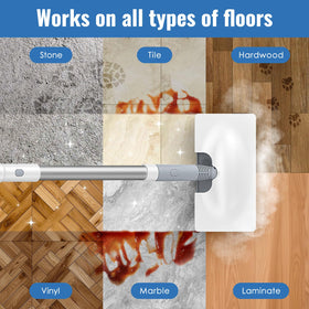 FEPPO chemical-free cleaning keeps floors safe for family and pets.