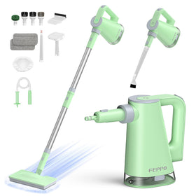 FEPPO steam mop on hardwood floors delivering deep cleaning with steam.