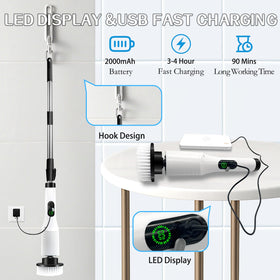 Ferbana Spin Scrubber grout and crevice cleaning power.