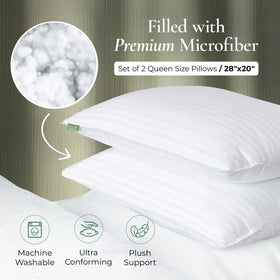 Fern and Willow pillow with gel-infused fill showing cooling comfort