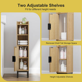 FerniTry two adjustable shelves adapt to tall bottles and more.