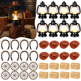 Ferraycle cowboy lantern LED for warm rustic table lighting