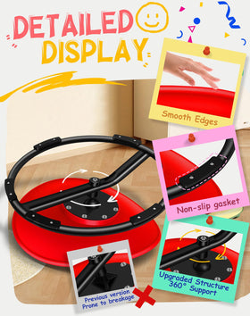FERUERW metal anti-slip base ensures safety during swiveling.