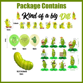 Fêteclairre green latex balloons provide vibrant, durable color for a dill-themed party.
