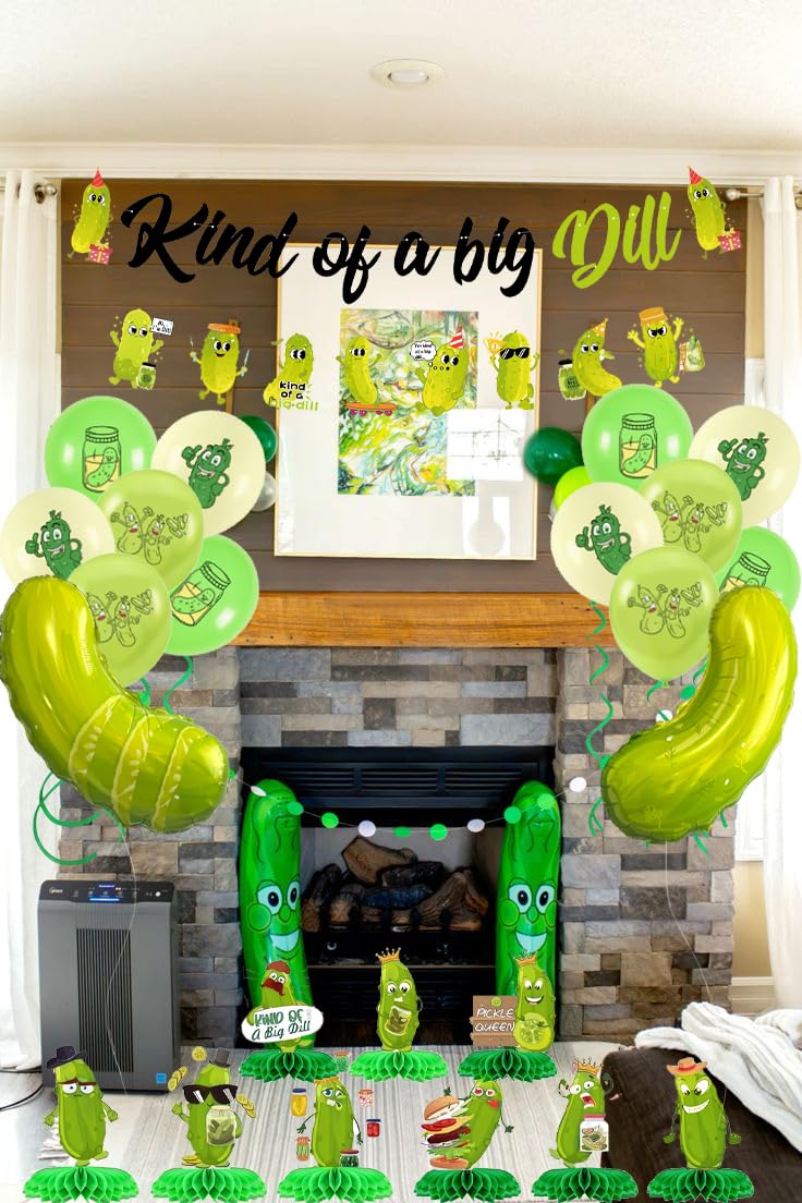Fêteclairre honeycomb pickle centerpiece 3D adds whimsy to the dessert table.