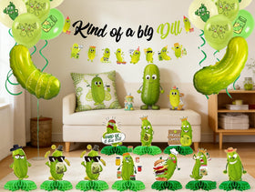 Fêteclairre honeycomb pickle centerpiece 3D provides photogenic table drama.