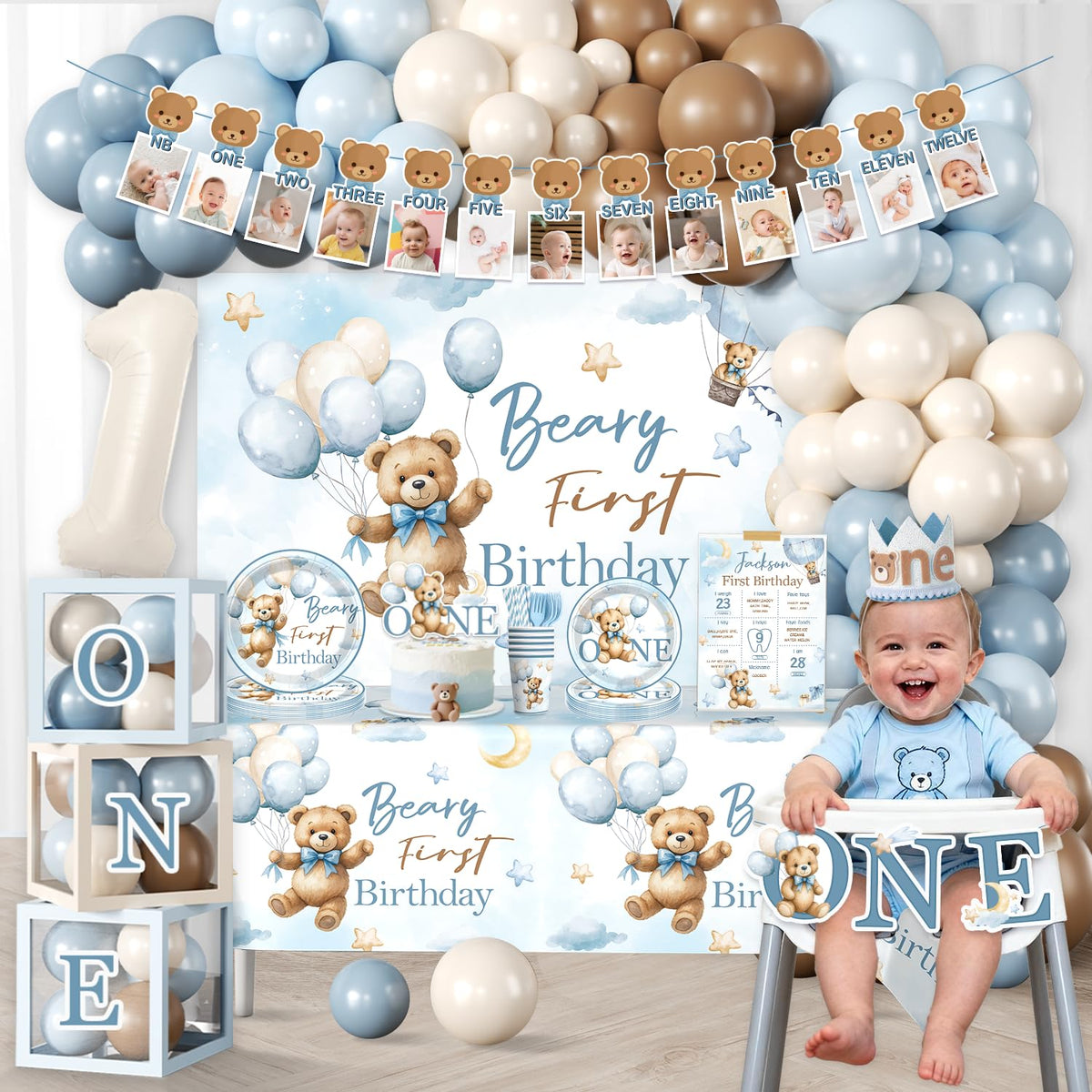 Fexivo Balloon Arch creates a cheerful photo backdrop.