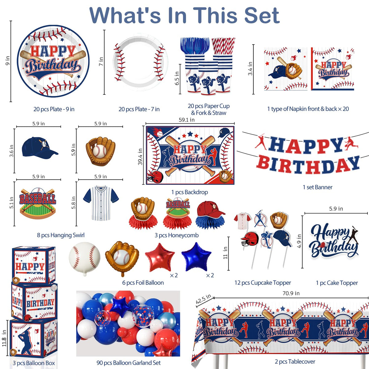 Fexivo Baseball backdrop creates a photo-friendly centerpiece for the party