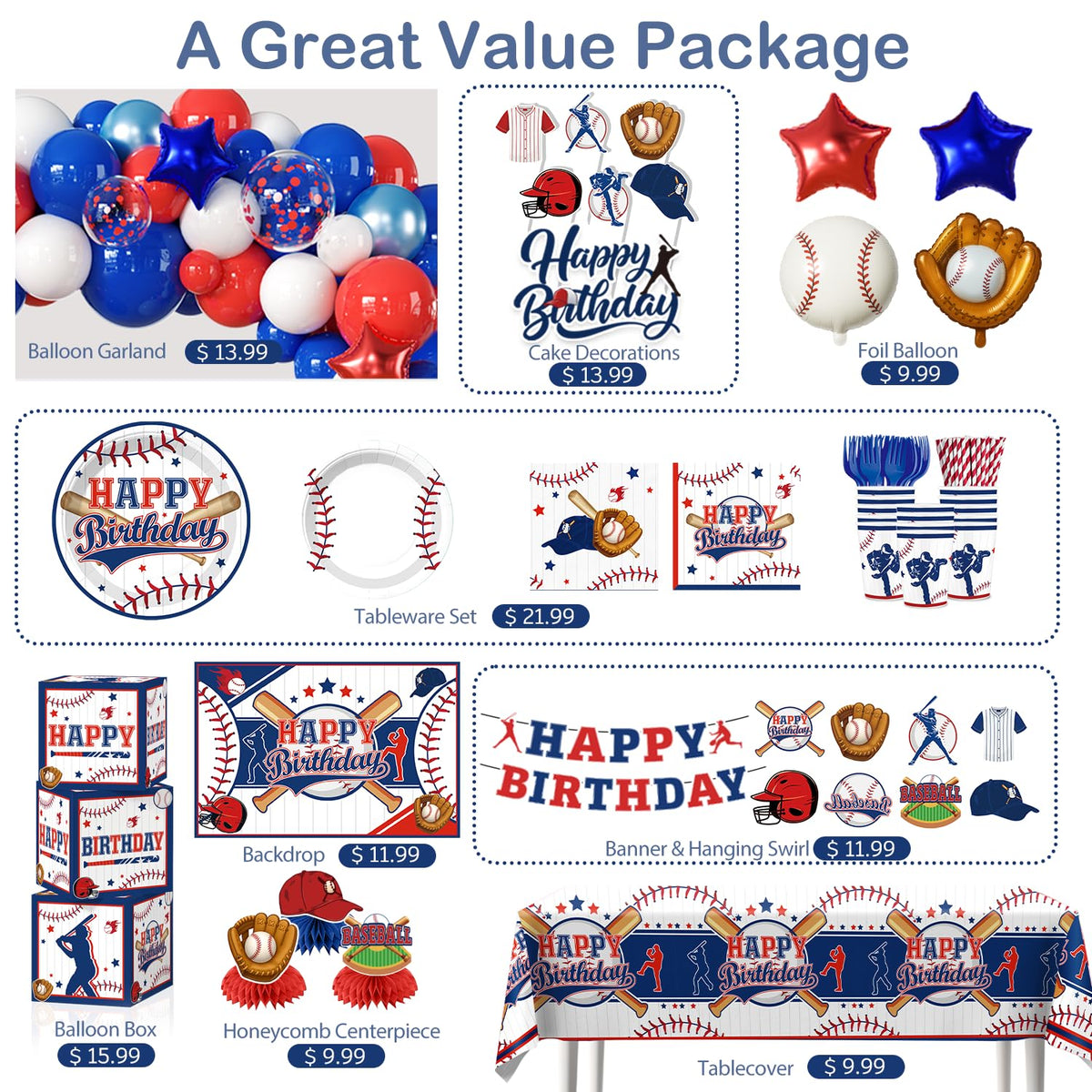 Fexivo Baseball cake topper pairs with toppers for cohesive desserts