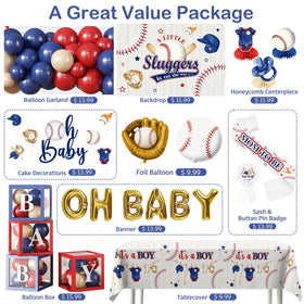 Fexivo baseball foil balloon creates sporty accents in the decor.