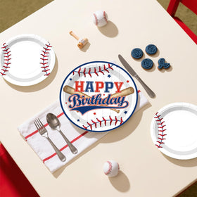 Fexivo Baseball tablecloths protect surfaces and simplify cleanup