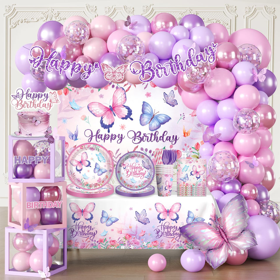 Fexivo butterfly banner for a festive birthday backdrop and photo moments.