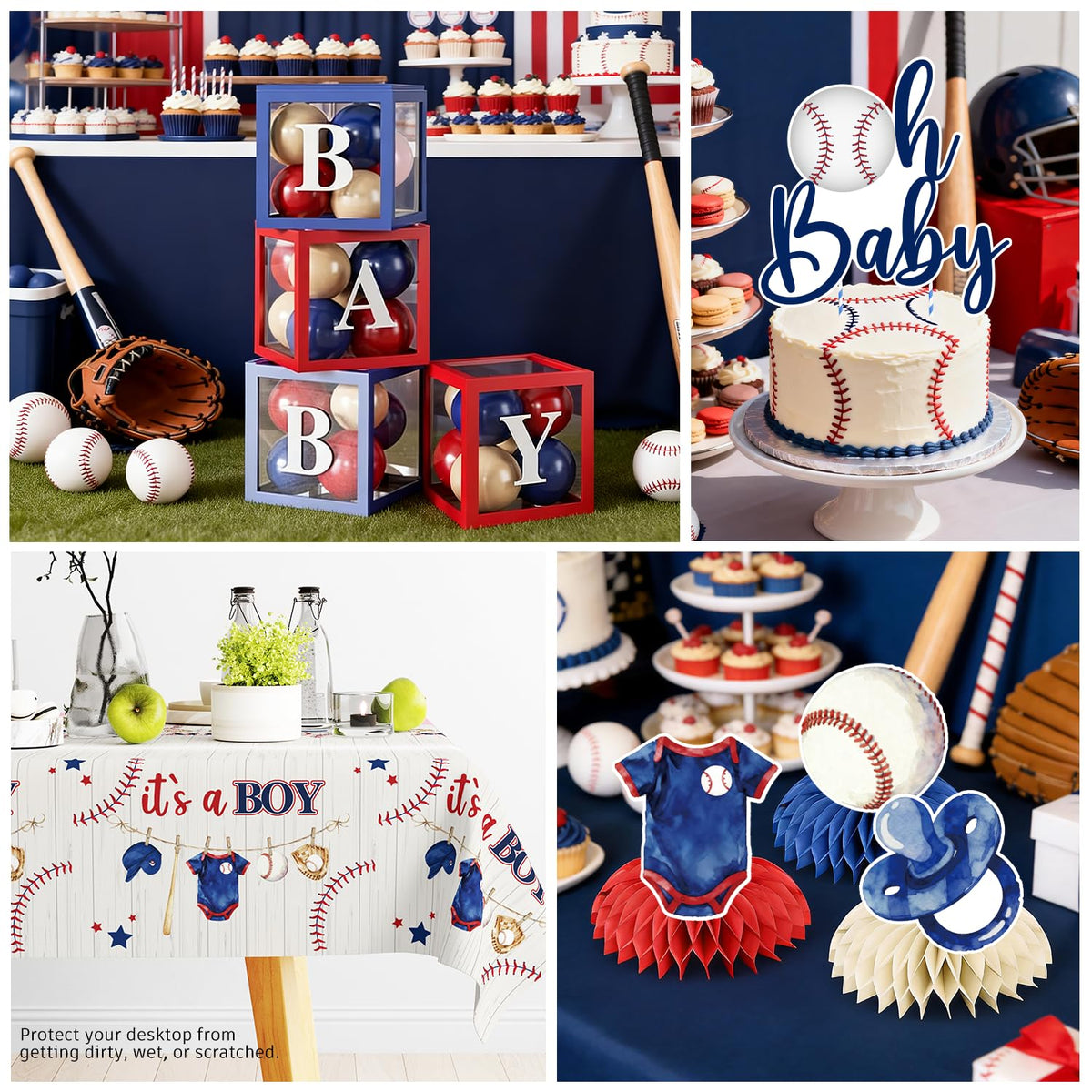 Fexivo cake topper showcases celebration with baseball charm.