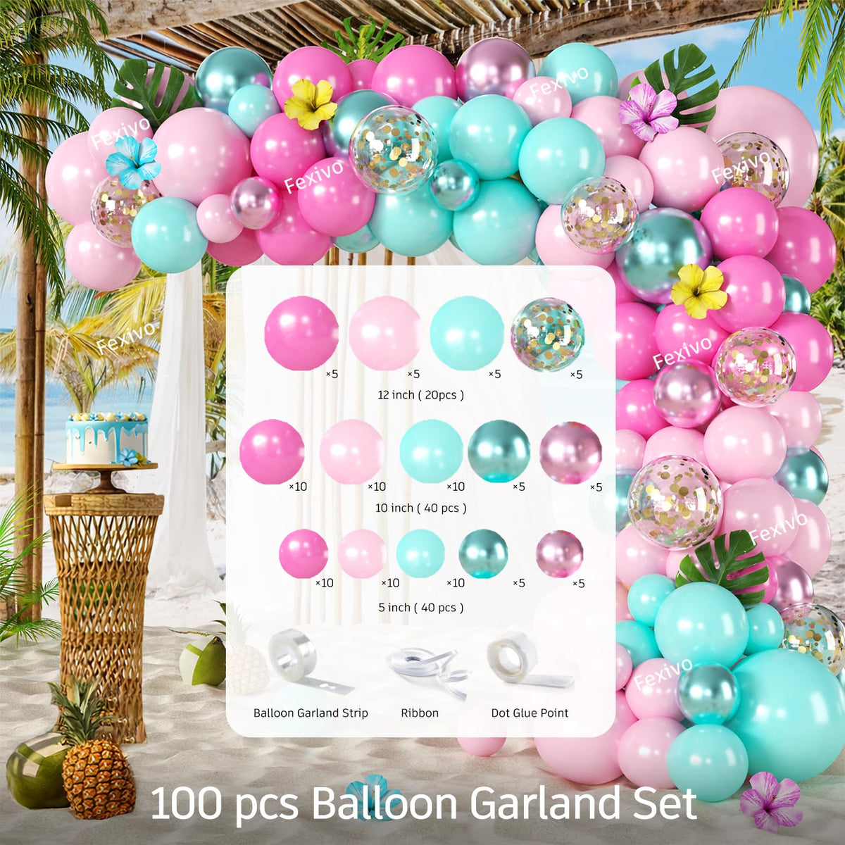 Fexivo flamingo centerpiece provides tropical table accents