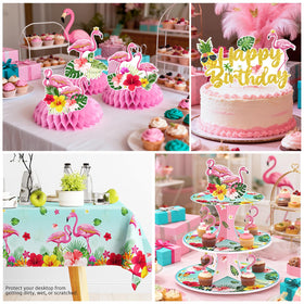 Fexivo flamingo cupcake stand enhances treat presentation