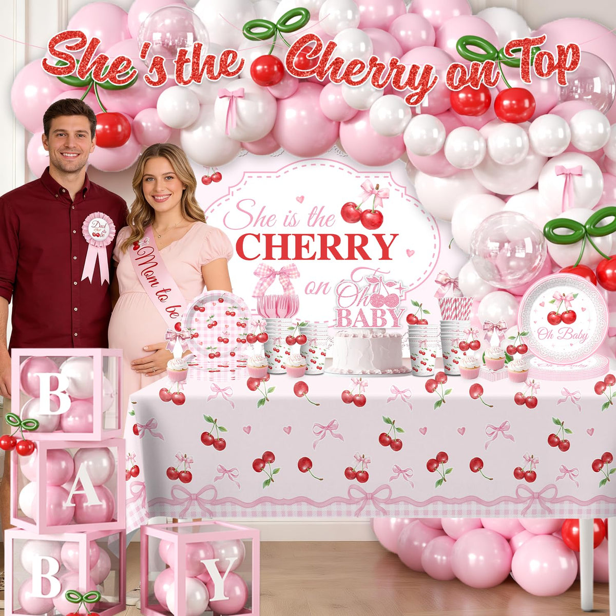 Fexivo latex balloons help craft a festive arch and celebratory mood.