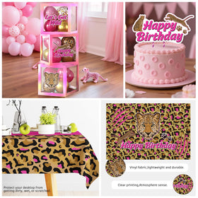 Fexivo leopard balloon arch creates dramatic centerpiece