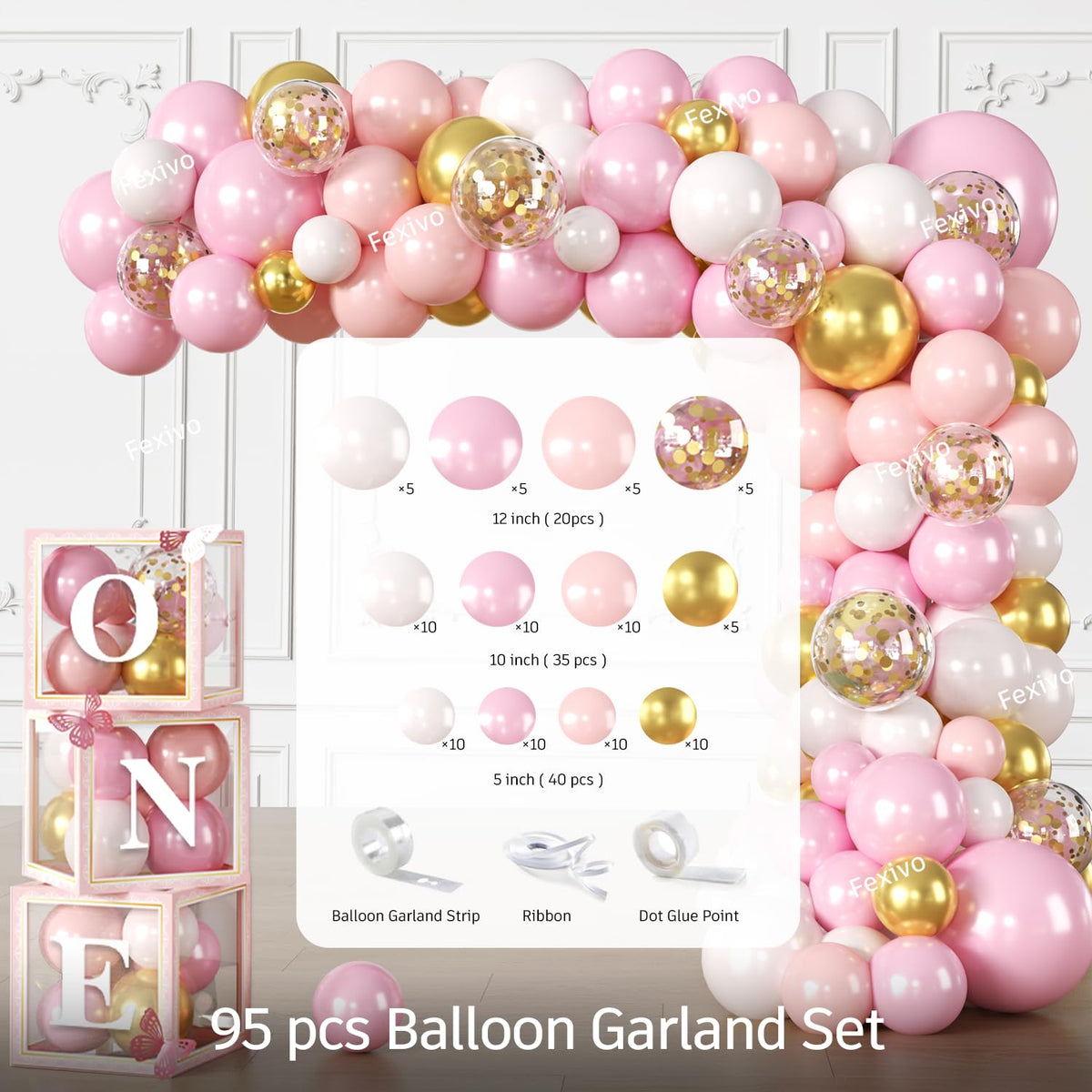 Fexivo princess foil balloons bring shiny highlights to the decor