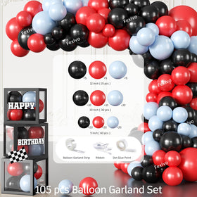 Fexivo race car plates and napkins simplify entertaining with coordinated ware.