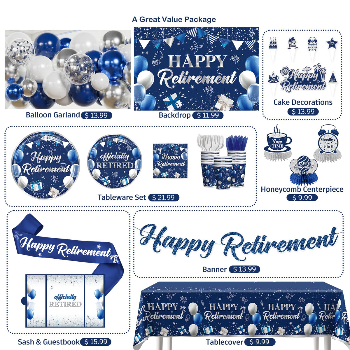 Fexivo retirement cake topper adds a personal celebratory touch to desserts.
