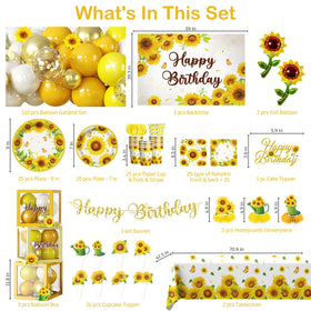 Fexivo sunflower backdrop creates a vibrant focal wall for group photos