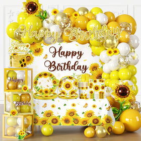 Fexivo sunflower banner brightens party entrances and photo moments