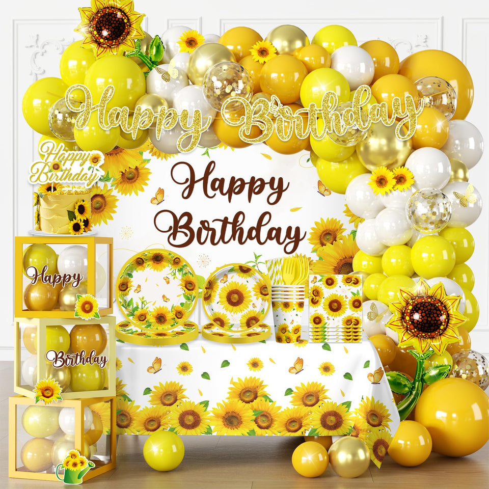 Fexivo sunflower banner brightens party entrances and photo moments
