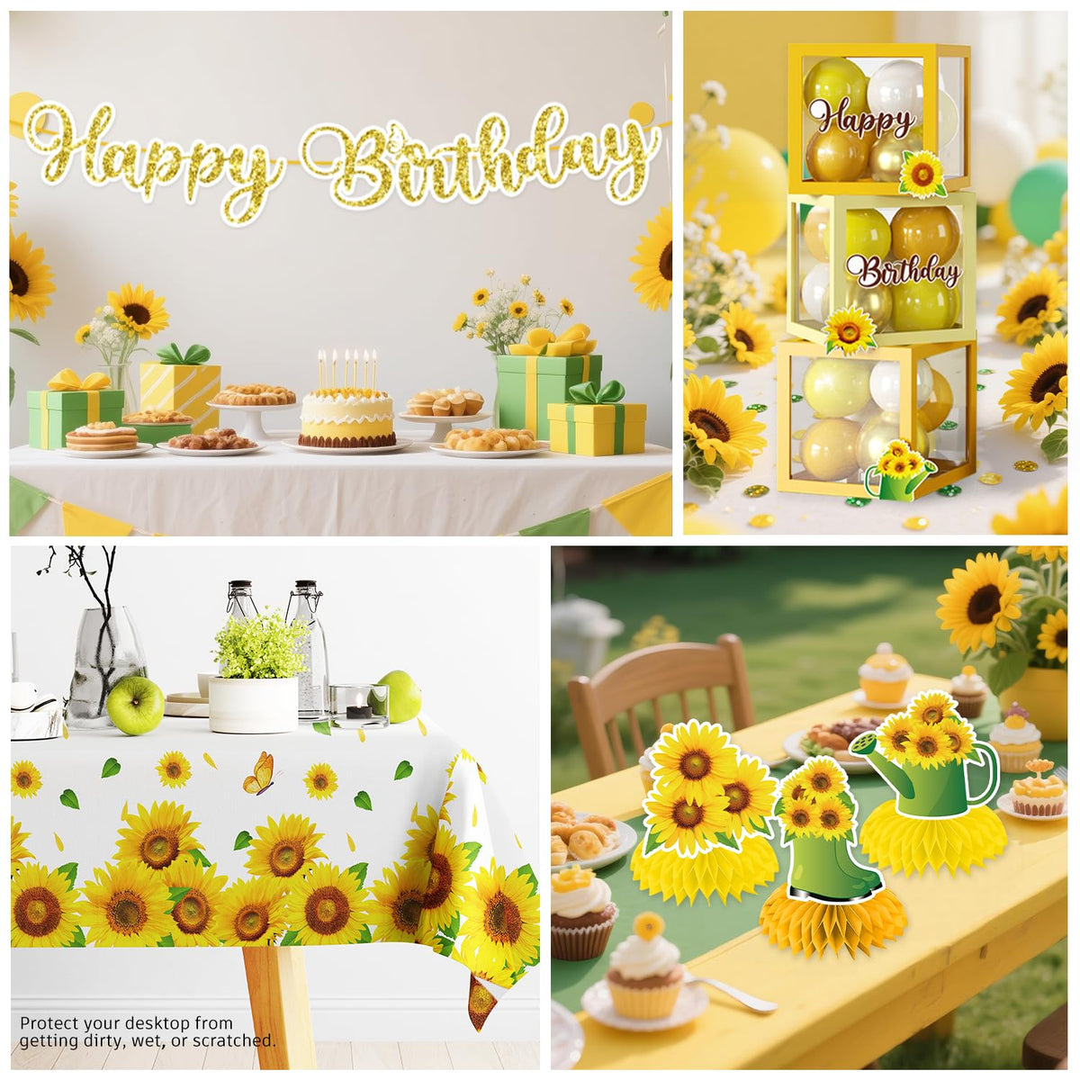 Fexivo cupcake toppers decorate treats with cheerful sunflowers