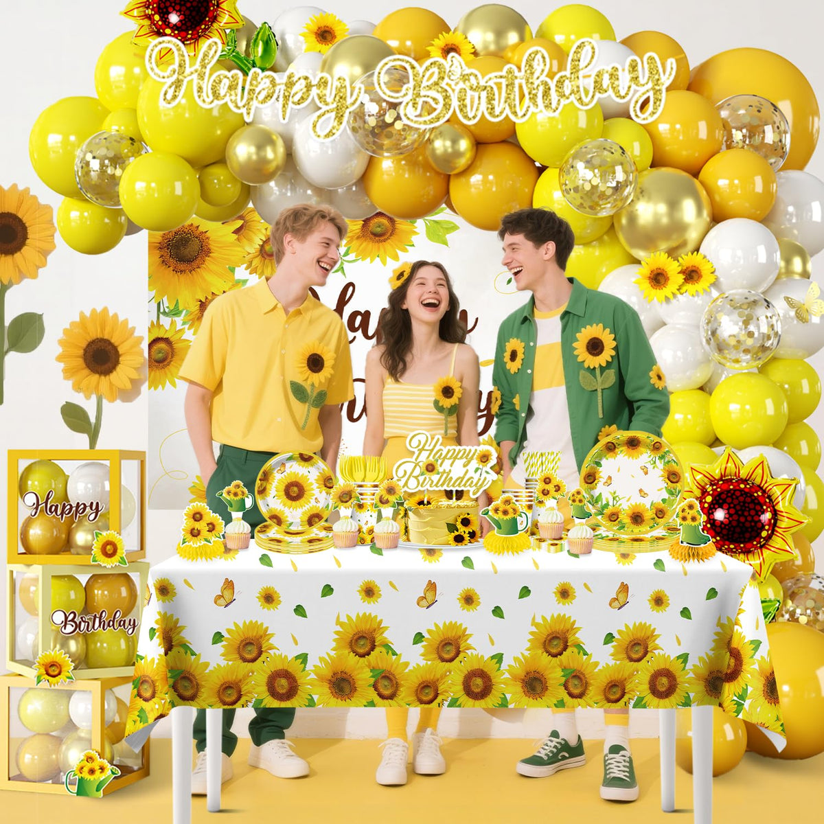 Fexivo foil balloons accent birthdays with metallic sunshine