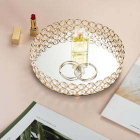 Feyarl multi-purpose dresser decor tray doubles as stylish display.