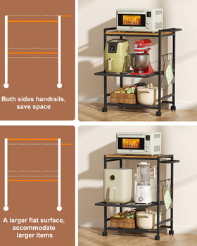 Feyejade versatile cart suitable for dining rooms and garages