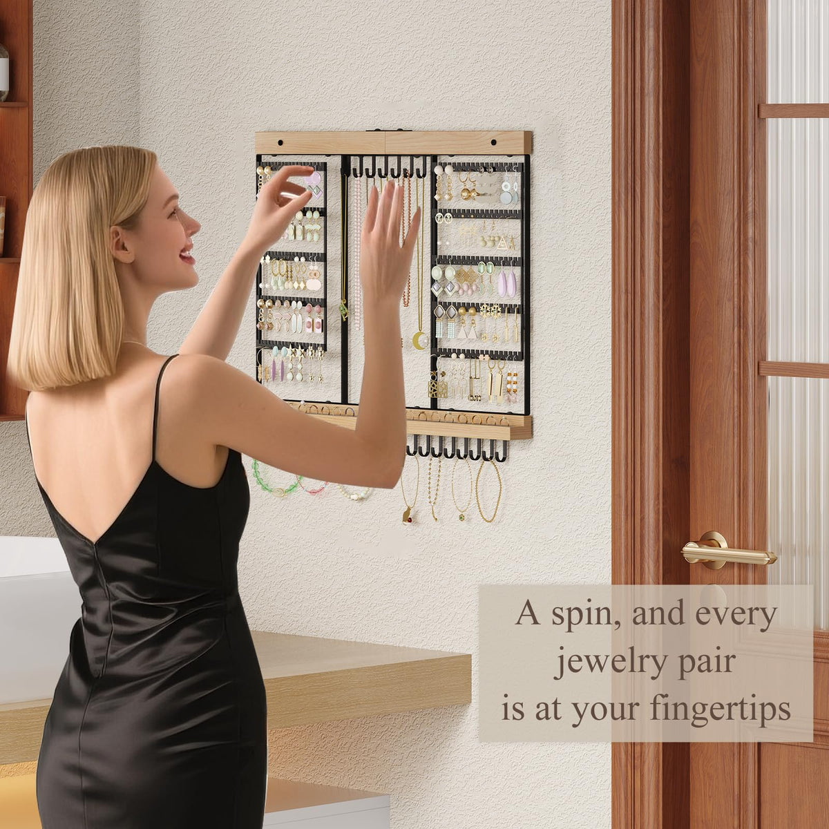 Feyejade organized by category with earrings and more storage space
