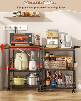 Feyejade cart with lockable wheels provides stable positioning