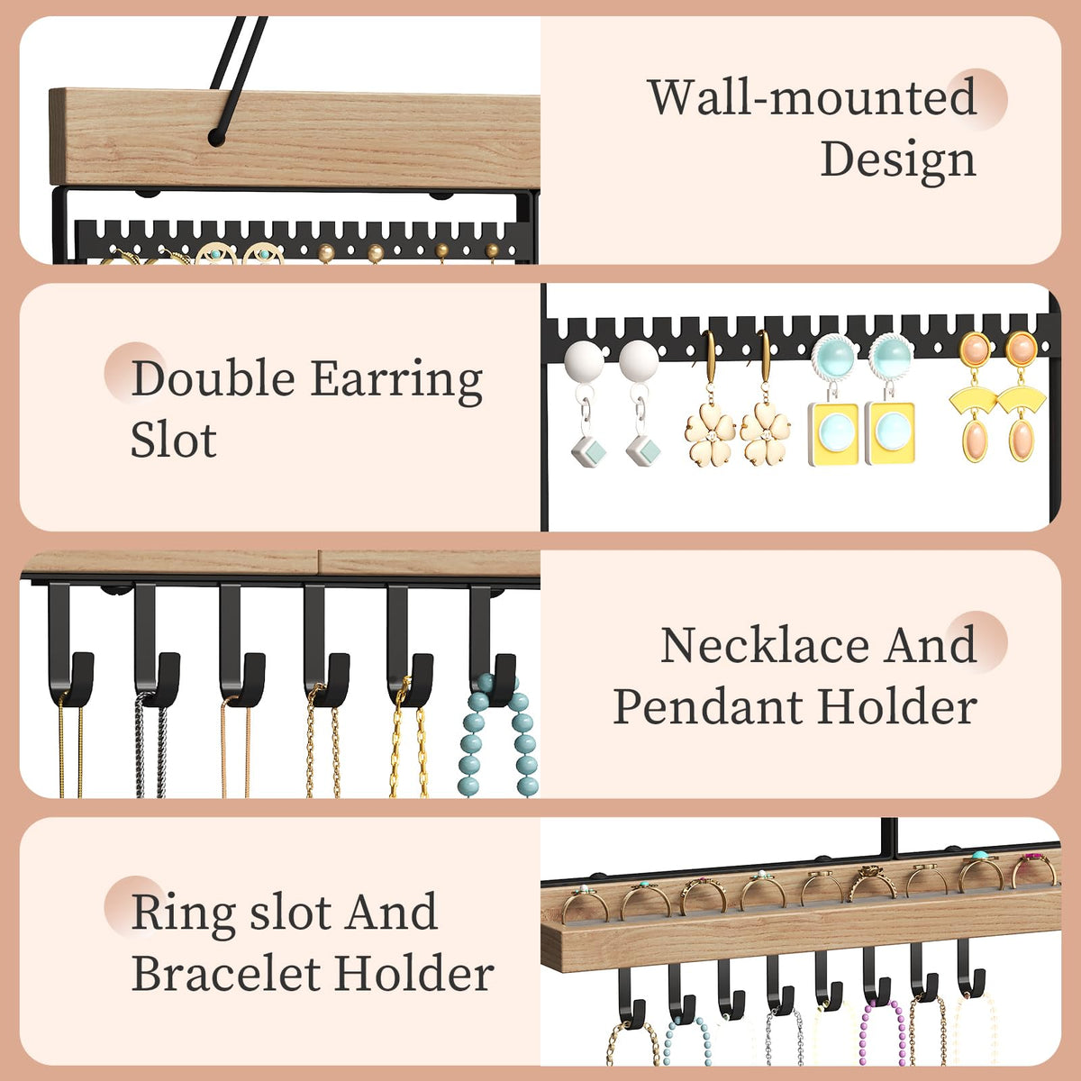 Feyejade wall-mount option and rope setup for flexible installation