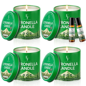 FF FRAGRFLOWING citronella candle outdoors creates inviting patio ambience