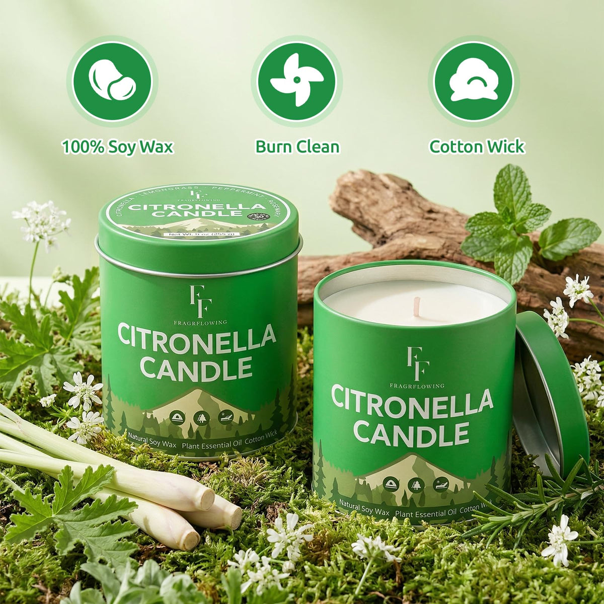 FF FRAGRFLOWING citronella oil roll-on portable for on-the-go scent refresh