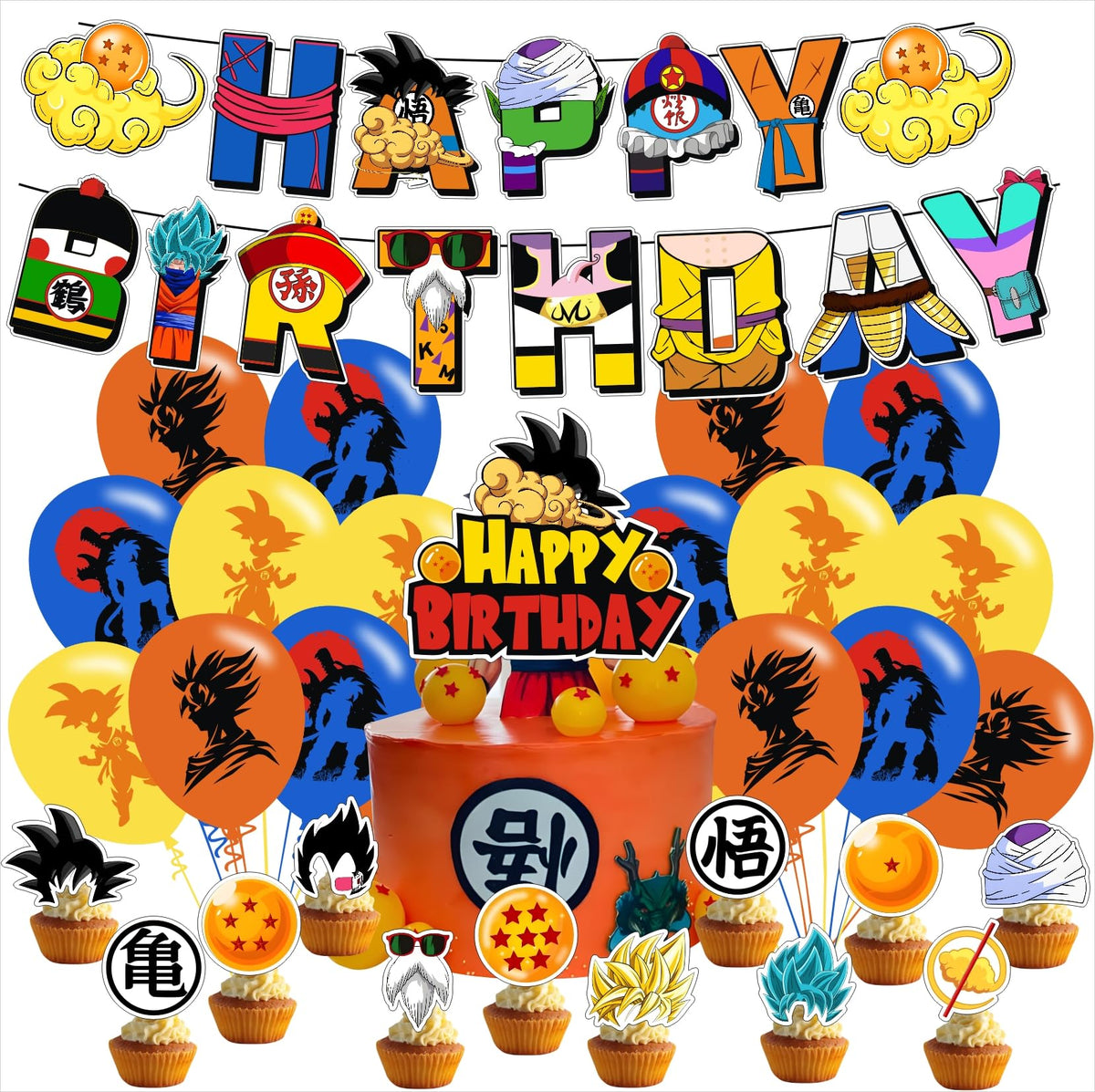 FFGJA Q Cartoon banner adds vibrant celebration vibes for kids' parties.