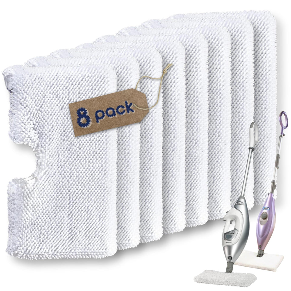 F Flammi pad front view demonstrates microfiber power for deep cleaning.