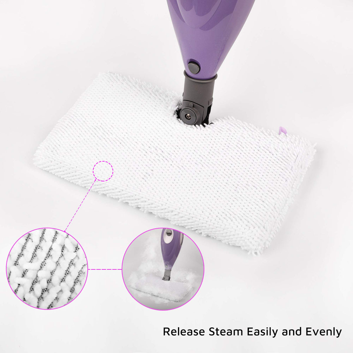 F Flammi pad in-use on floor shows fast drying on sealed surfaces.