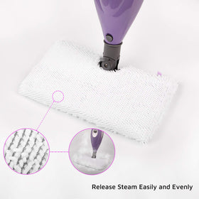 F Flammi pad in-use on floor shows fast drying on sealed surfaces.
